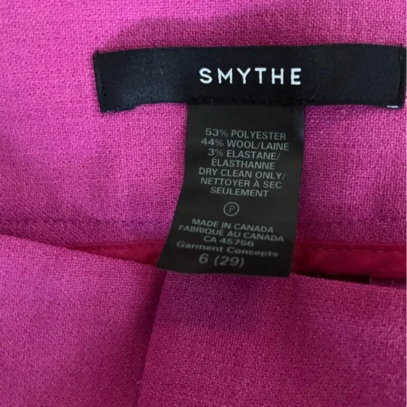 Smythe Wool-blend Fuchsia Pants - Picture 5 of 5